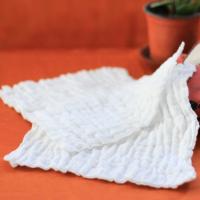 China Baby face towel 6 layer 100% cotton washing gauze baby bibs handkerchief 30x30cm factory