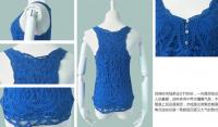 China Knitted, Crocheted, Tassel, Women Floral, Crochet Sleeveless Vest Tank Top Tunic Shirt factory