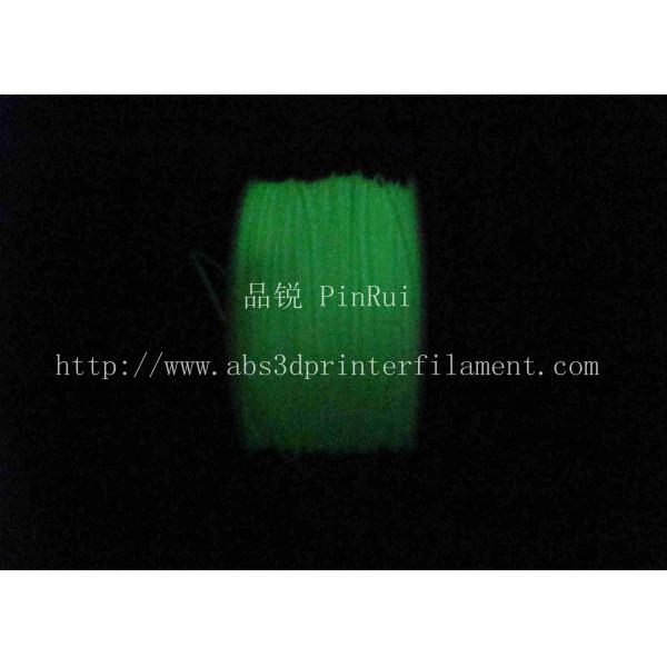 Quality 3D Printer Material Glow In The Dark Filament Green1.75 / 3.0mm PLA for sale