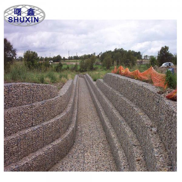 Quality Heavy Duty 10x12cm Pvc Coated Gabion Baskets Hexagonal Wire Mesh For Retaining for sale