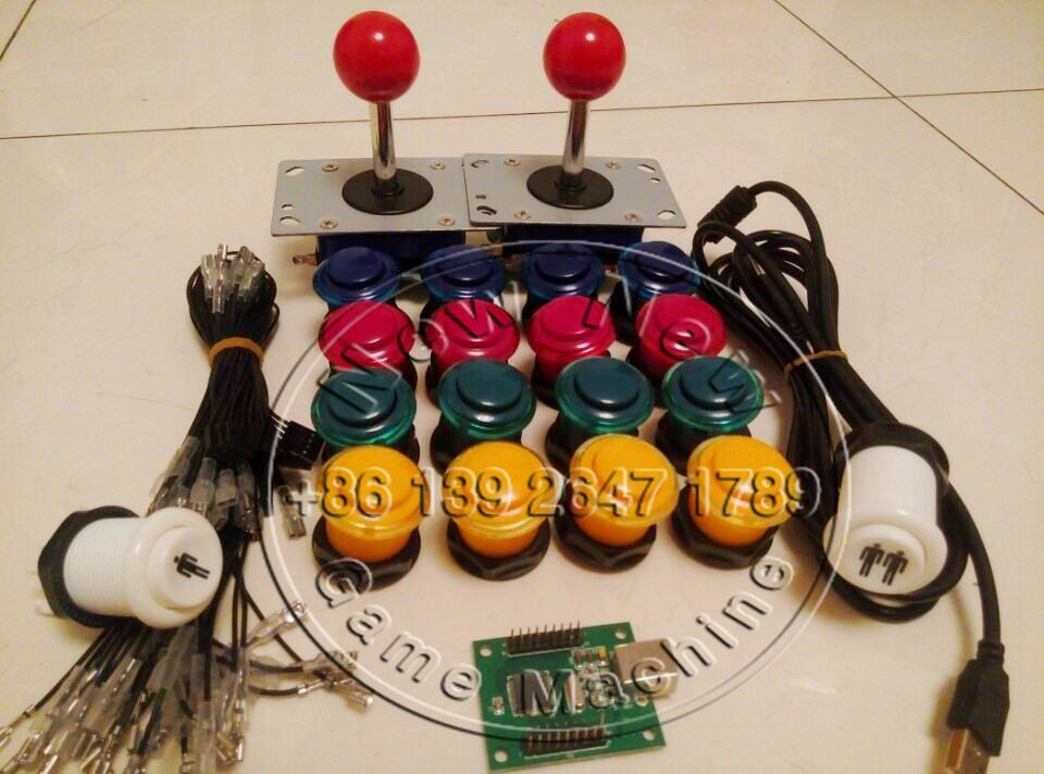 China High Quality Zippyy Zippy Joystick Arcade Push Button Kits USB Interface/encoder/board DiY Bundles Set For Building Game for sale
