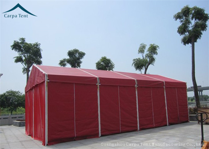 China 8m * 10m Party Marquee Tents With Red PVC Fabric For Outdoor Events factory