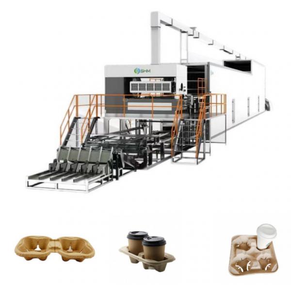 Quality Moulded Pulp Coffee Cup Tray Making Machine Fully Automatic CE for sale