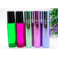 China  Perfume Empty Roll On Bottle 10ml Amber Glass With Metal Roller Ball factory