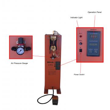 Quality DN25 Resistance 25KVA Rocker Arm Spot Welding Machine Foot Operated for sale