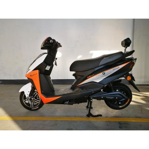Quality High Speed Lithium Electric Motorcycle / Scooter 65km Range Distance per Charge for sale