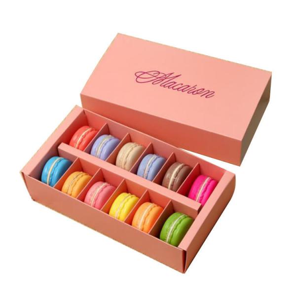 Quality Custom Biodegradable Macaron Packaging Box For Bakery Shop for sale