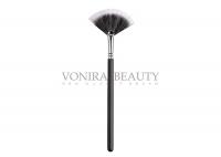 China Duo Fiber Fan Shaped Makeup Brush Goat / Synthetic Hair For Cream Mask factory