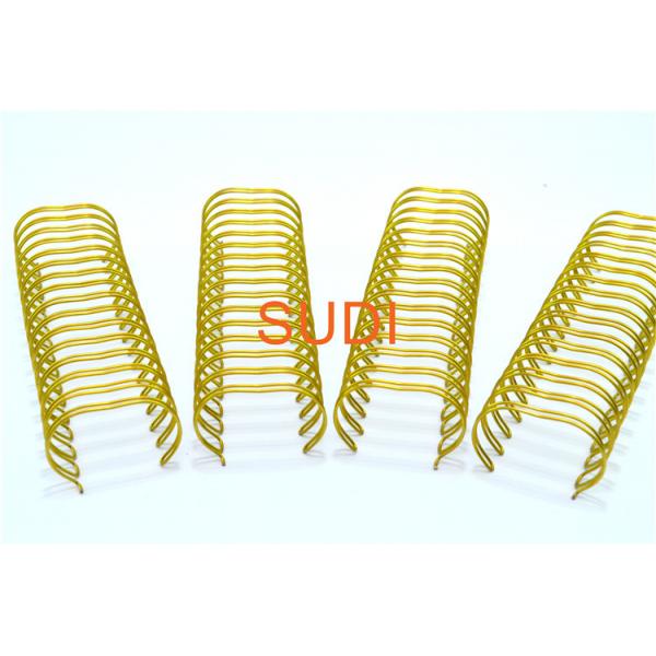 Quality Spacing 2:1 1-3/4 Inch Gold Wire O Binding, Suitable For Notebook Calendar for sale