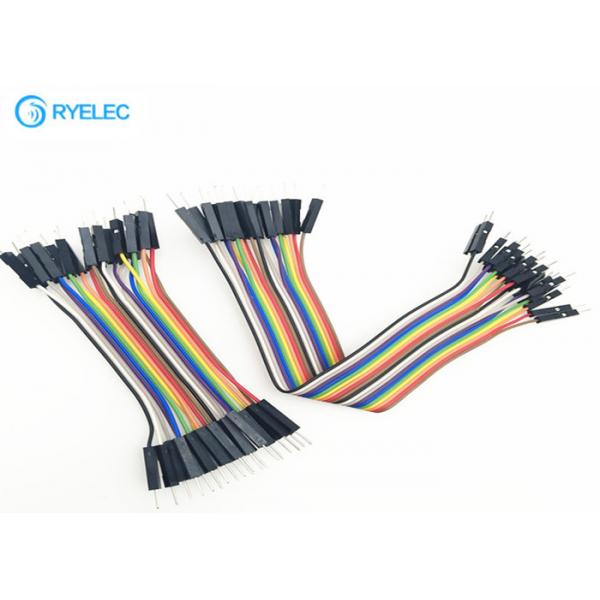 Quality Rainbow Flat Flex Cable 1P - 1P 20 Pin Dupont 2.54 Male To Male 20 Pin Dupont 2 for sale