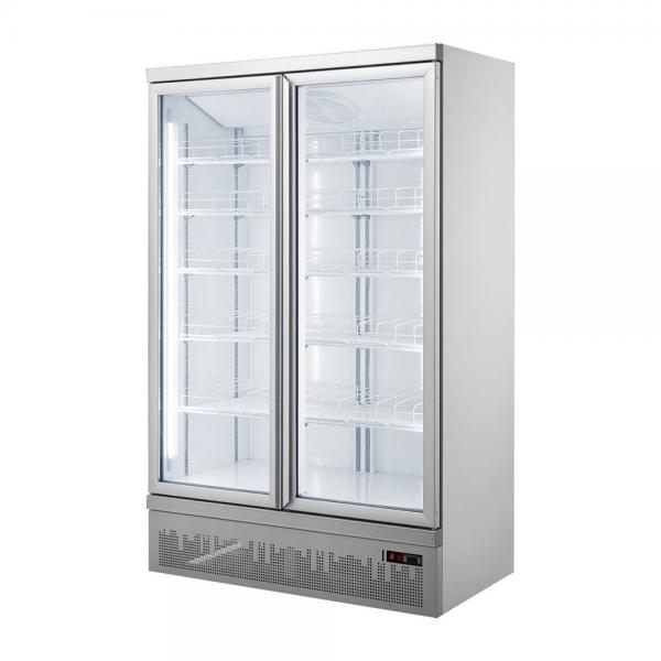 Quality Plug In Double Swing Upright Glass Door Fridge Drinks Display Fridge For for sale