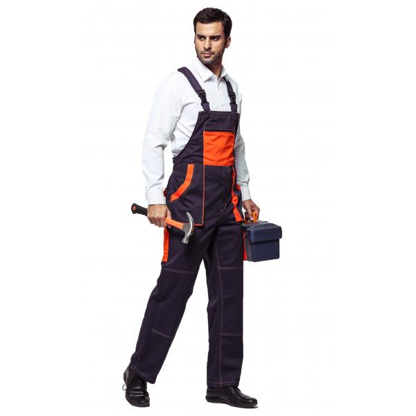 Quality Mens Workwear Clothing Bib Work Pants / 100% Cotton Bib & Brace Overalls  for sale