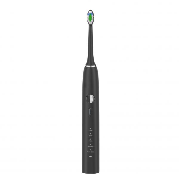 Quality 2000mAh IPX8 Electric Whitening Toothbrush , Hanasco Black Electric Toothbrush for sale