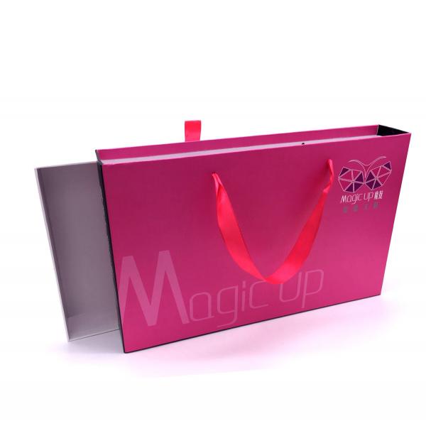 Quality Drawer Style Underwear Packaging Box Pantone Colors Gloss Or Matt Lamination for sale