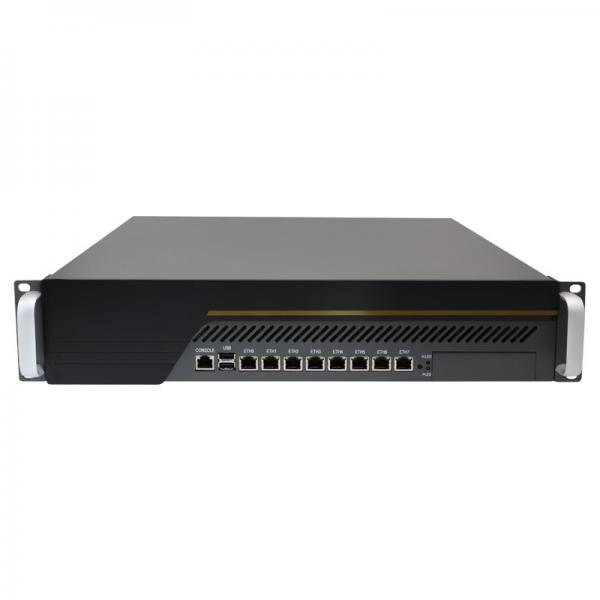 Quality 2U rackmount 8 Gigabit LAN Intel® C236 support 9th I3 I5 I7 Industrial computer firewall PC appliance for sale