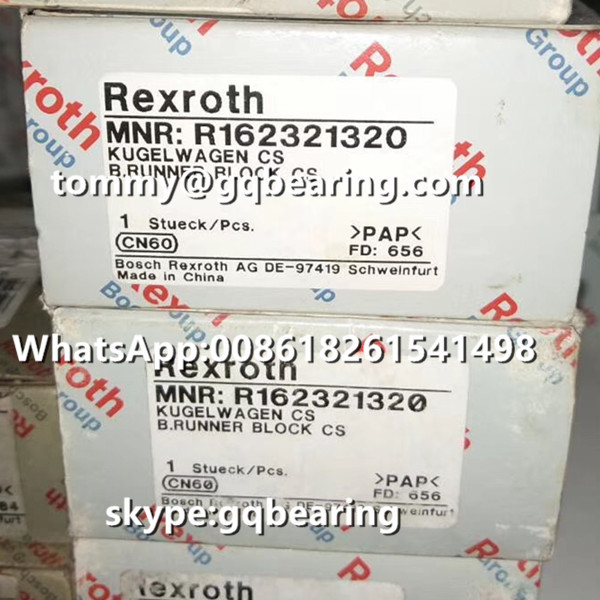 Quality Rexroth R162321320 Narrow Type Long Length Standard Height Linear Carriage for sale