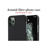 Quality Matte Aramid Fiber Phone Case For iPhone 11 Pro Twill Style Protective Function for sale