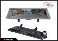 China Super HD 1080P DVR Rear view Mirror Monitor / Dual Lens Car Black Box Video Recorder factory