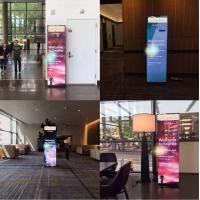 China P2.5 Indoor Movable LED Poster Plycard LED Screen Poster With Wheels factory