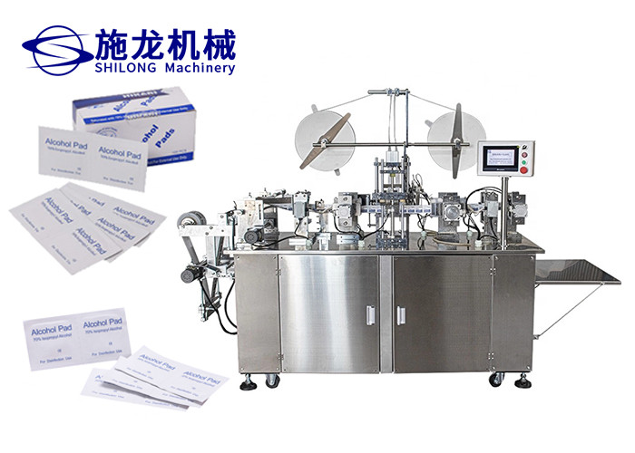 China Non Woven Towel Alcohol Swab Making Machine 2.5KW 30*30mm Transverse Folding factory