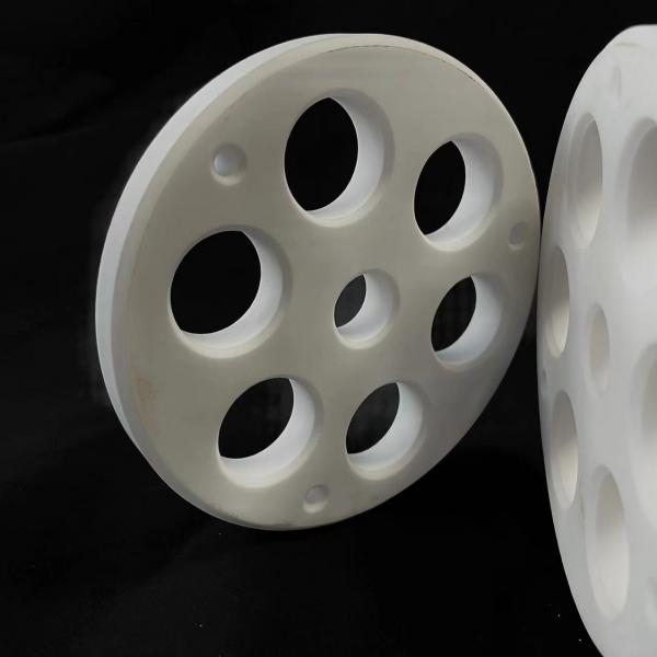 Quality 10.7Gpa 1300C 95 Alumina Ceramic Plate Al2o3 Perforated Ceramic Plate for sale