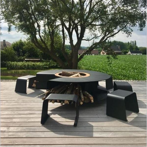 Quality Multi Functional Outdoor Fireplaces Smokeless Fire Pit Table For Garden for sale