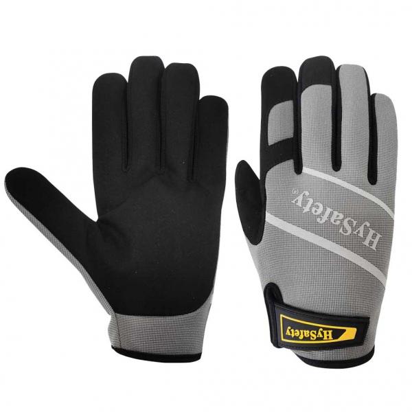 Quality Custom Size 7-Size 12 Mechanics Wear Gloves Synthetic Leather Palm for sale