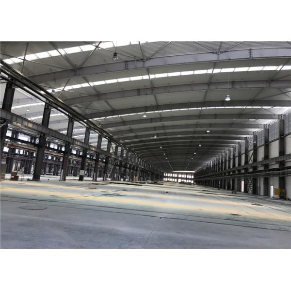 Quality Eco Friendly Large Steel Workshop Buildings With Crane For Industrial Factory for sale