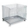 China Workshop Metal Wire Mesh Storage Cages Galvanized Surface 800*600*640mm factory