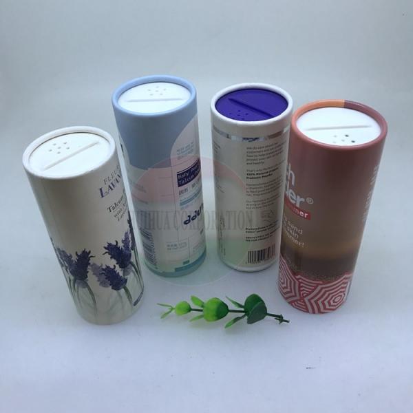 Quality Embossing 3g 5g Powder Packaging Jar Paper Tube With Sifter for sale