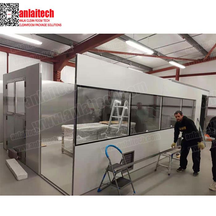 China Hard wall Modular clean room, UK Laboratory Clean room project anlaitech brand clean room supplier factory