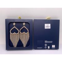 China Reusable Heart Fringe Earrings Practical , Multipurpose Pave Diamond Earring factory