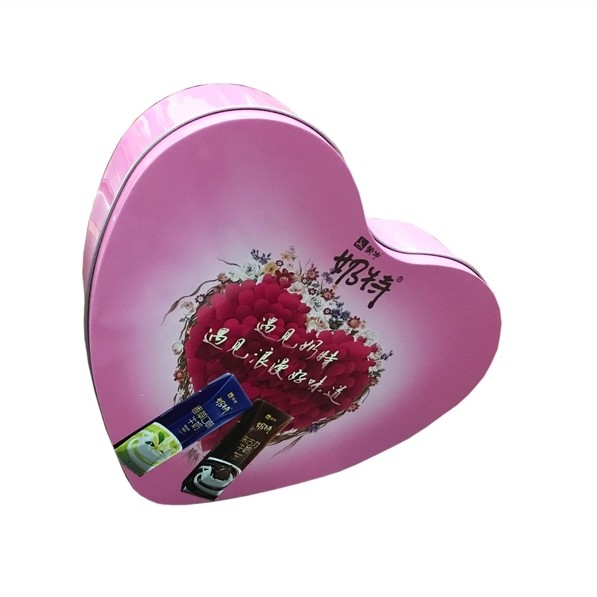 Quality Large Heart Shape Chocolate Gift Tin Box Valentine Candy Tins for sale