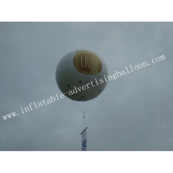 Quality 0.18mm Fireproof PVC Advertising Helium Balloon with Digital Printing of for sale