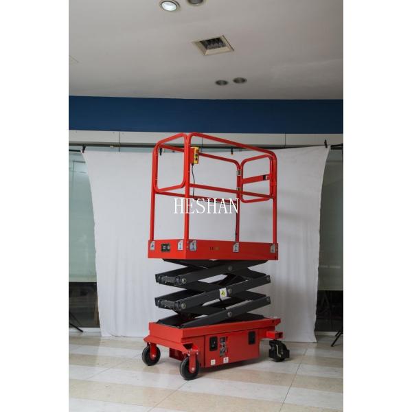 Quality 4.8M Portable Hydraulic Scissor Lift 300kg Warehouse Platform Lift for sale