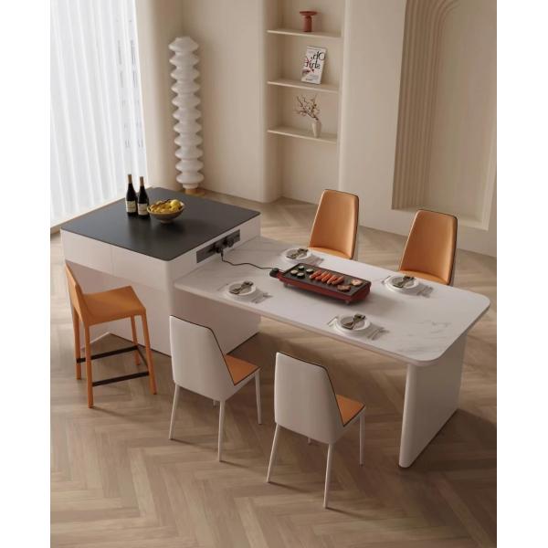 Quality Rock Plate Hotel Restaurant Furniture Creative Dining Table Set for sale