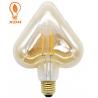 China Star Heart Vintage Edison LED Bulb 4W Amber LED Dimmable Filament Bulb 2200K factory
