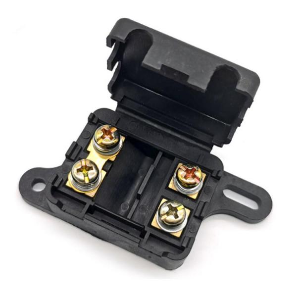 Quality Dustproof PA66 Bolt On Fuse Holder ANS 2 In 1 Twin Midi Fuse Holder for sale
