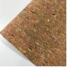 China 0.4-1.2MM Thickness Cork Leather Fabric Natrual Sound Insulating Dirt Repellent factory
