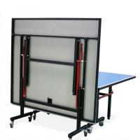 China 1.5 Lbs 4 Wheels Outdoor Table Tennis Table With 4 Inches Wheel Diameter factory