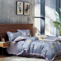 China 300 TC Luxury Embroidered Comforter Set Solid Color factory