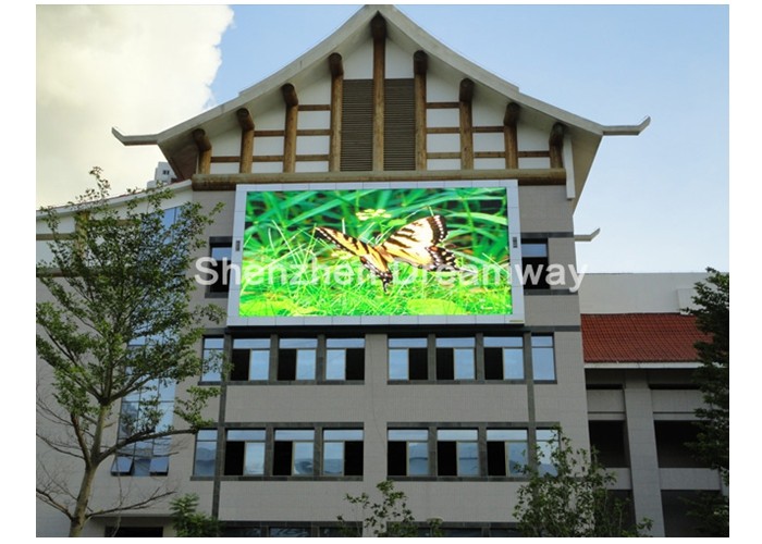 China Waterproof 10mm OPTO / SILAN Outdoor Advertising LED Display 7500 nits For Building Facade factory