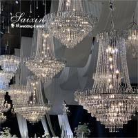 China SX-CH237 Hot Sale Cheap K9 Crystal Chandeliers For Wedding Props Event Decor factory