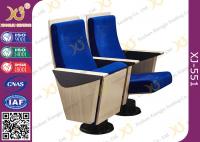 China Fixed Plywood Modern Trainning Room Chairs With Single Leg Floor Mounted factory