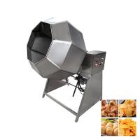 China Snack Coated Peanut Drum Type Frying Food Flavor Coating Mix And Seasoning Machine For Chip factory