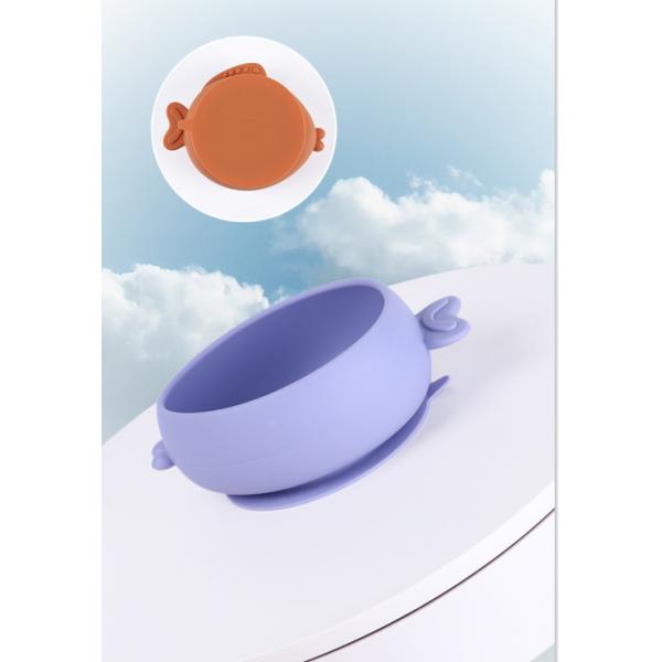 Quality Anti Slip And Drop Resistant Silicone Baby Bowl With Super Strong Suction At The for sale