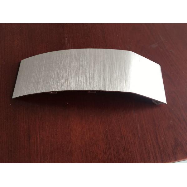 Quality Brushed Anodized Rose Pink Color Aluminum Extrusion Profiles For Air Conditioner Panel for sale