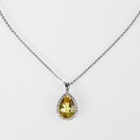 Quality OEM Service Yellow Sapphire Pendant Necklace for sale