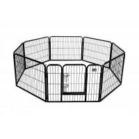 China China Supplier 1.2 X.1.8m Galvanized Pet Enclosure Panel Fencing PVC Coated Outdoor Dog Run factory