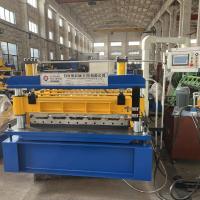 China Trapezoidal 12M/Min Metal Roofing Sheet Machine Chain Drive factory